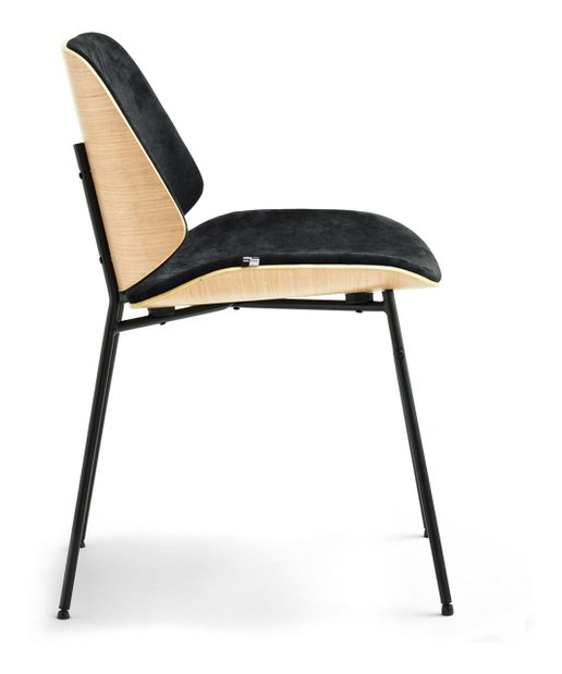 Scaun Jordan (stejar negru + negru)