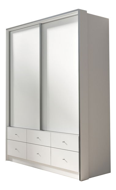 Šatníková skriňa Narcius (biela)