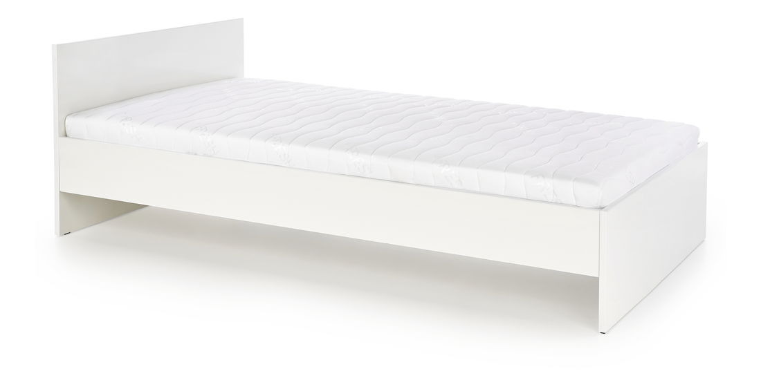 Jednolôžková posteľ 90 cm Vida LOZ-90 (bez matraca a roštu) (biela)