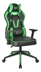 Fotoliu de birou gaming Vamivo 4 (verde + negru) 