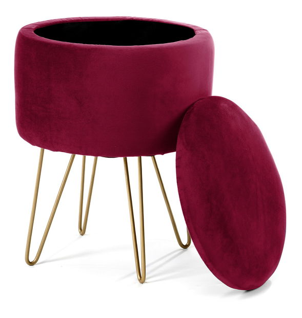 Taburete Lareina (burgund)