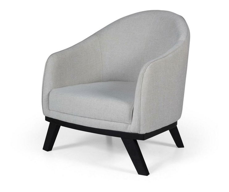 Kreslo Leanardi (svetlosivá + čierna)