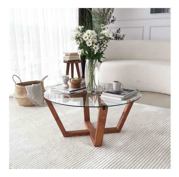 Konferenčný stolík Putilo (drevo prírodné)