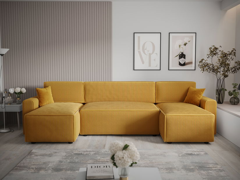Rohová sedacia súprava Mirage U Bis Sed (žltá)