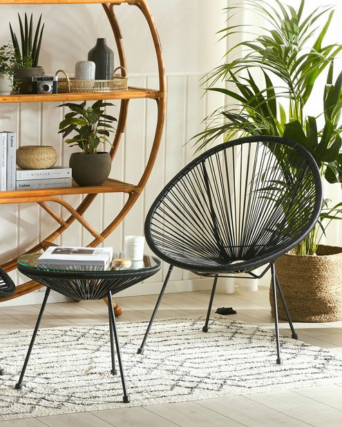 Set 2 ks. stoličiek ALVAREZ II (čierna)