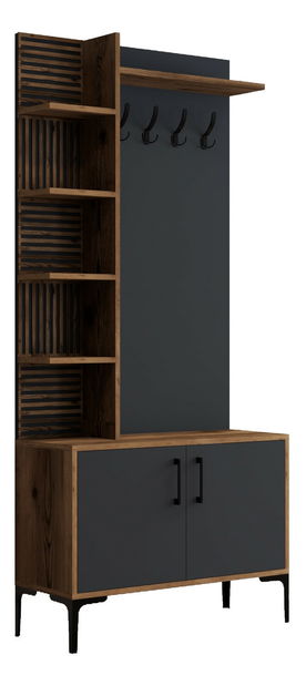 Set za predsoblje Valery 4 (orah + antracit)