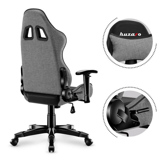 Scaun gaming pentru copii Rover 6 (negru + gri)