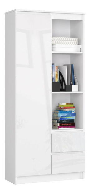 Regál Rehana (fehér + fényes fehér)