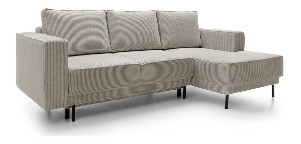 Sarokkanapé Rodriguez mini (J) (sötét bézs + fekete)