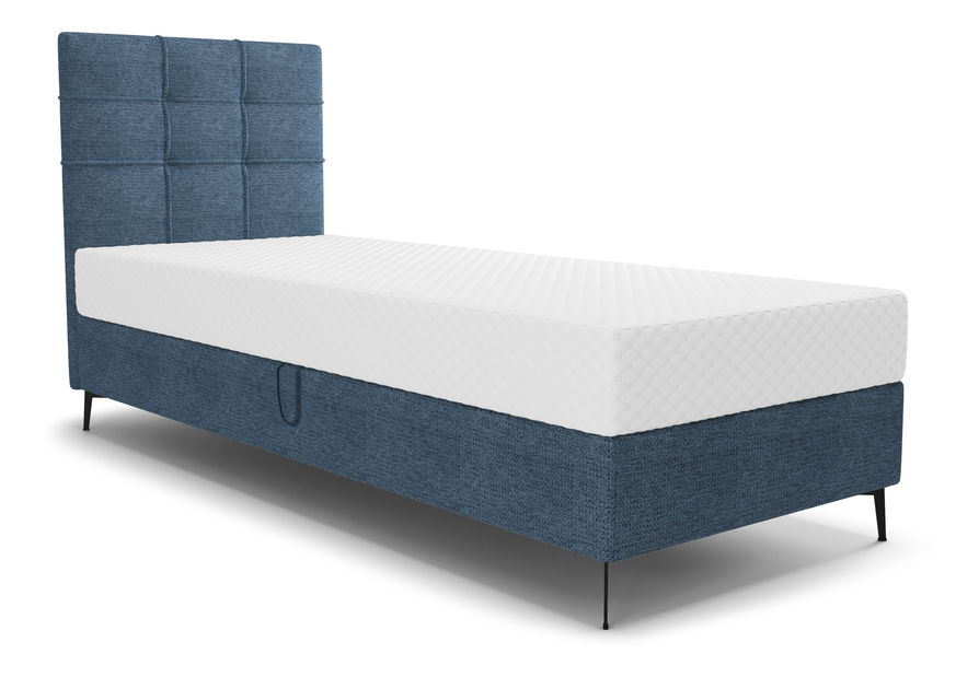 Jednolôžková posteľ 80 cm Infernus Comfort (modrá) (s roštom, bez úl. priestoru)