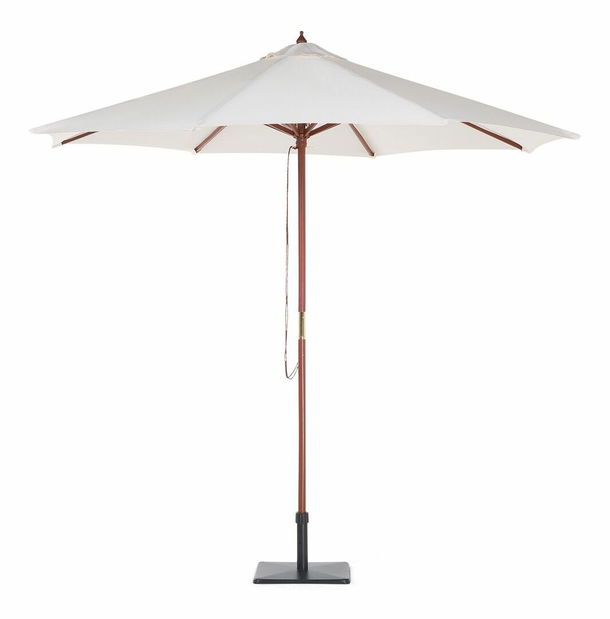 Umbrelă de grădină 270 cm TRATORIA (lemn) (bej deschis)