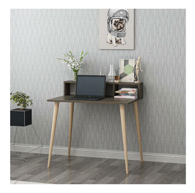 Masă PC Ronasotta 3 (Nuc + Lemn)