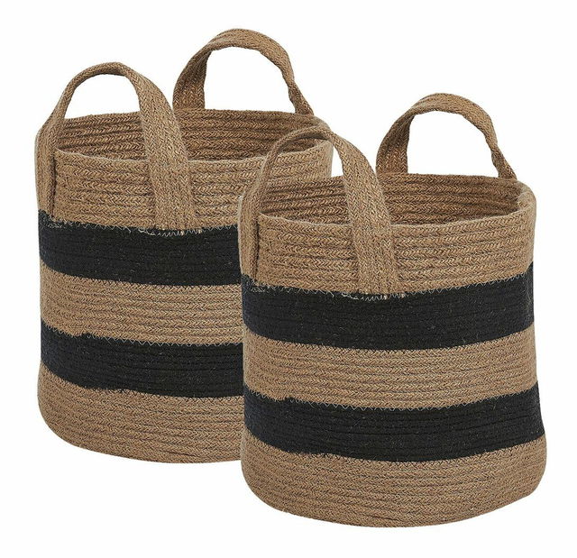 Set 2 buc coșuri depozitare Gilman (bej)