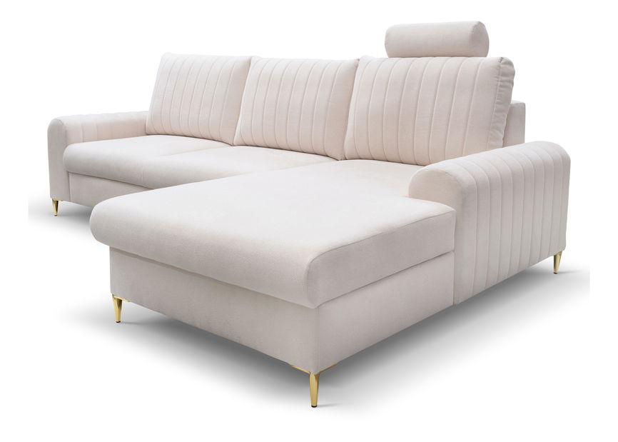 Rohová sedacia súprava Monique (biela) (P)