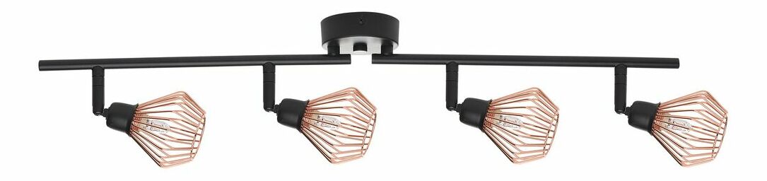 Závesná lampa Ventura L (čierna medená)