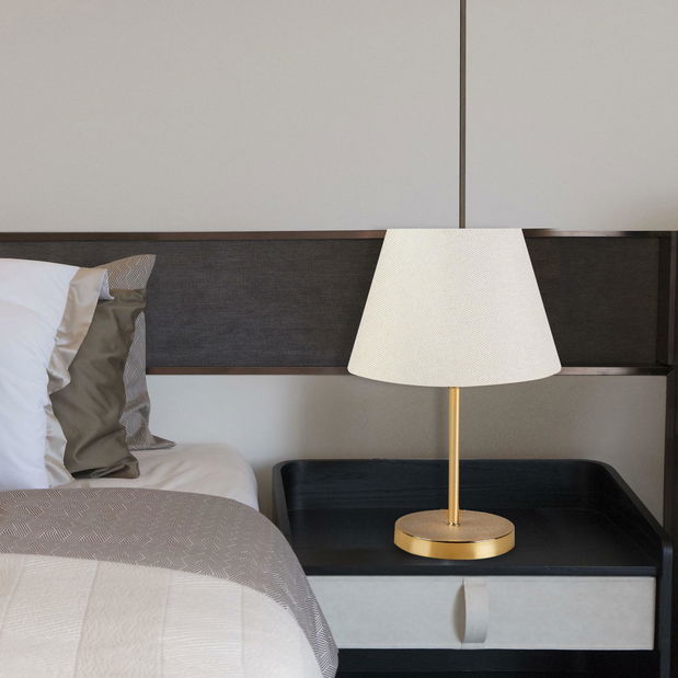 Stolna lampa Astalasso 1 (siva + zlatna)