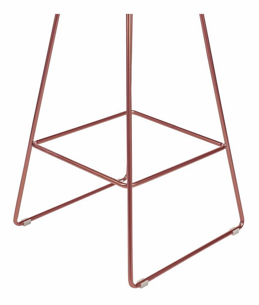 Set 2 ks barových stoličiek Bethel (ružovozlatá)