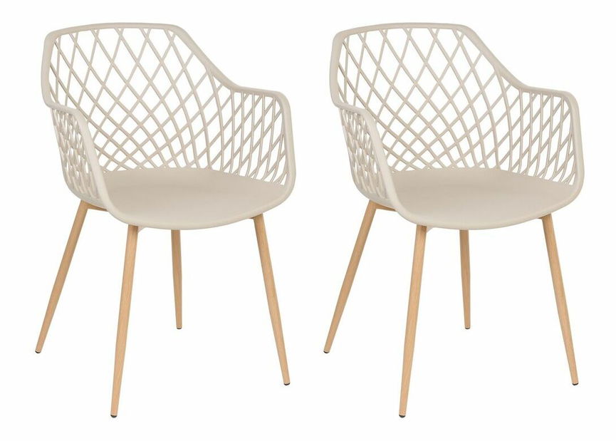 Set 2 ks jedálenských stoličiek Nasza (béžová)