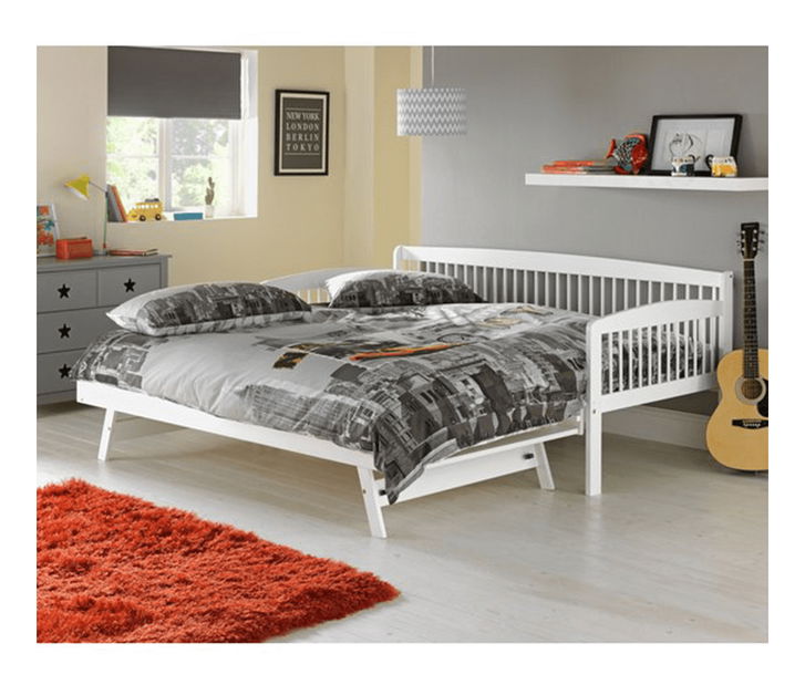 Pat extensibil copii 90 cm Pazzan (alb) (cu somieră)