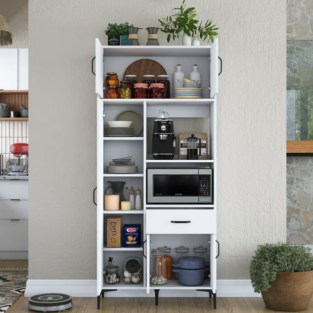 Policová skriňa Jeli (biela)