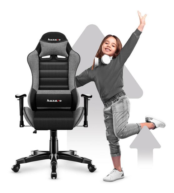 Scaun gaming pentru copii Rover 6 (negru + gri)