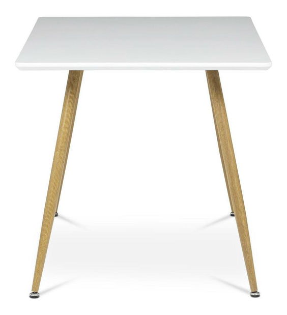 Masă sufragerie Hacian (alb) (pentru 4 persoane)