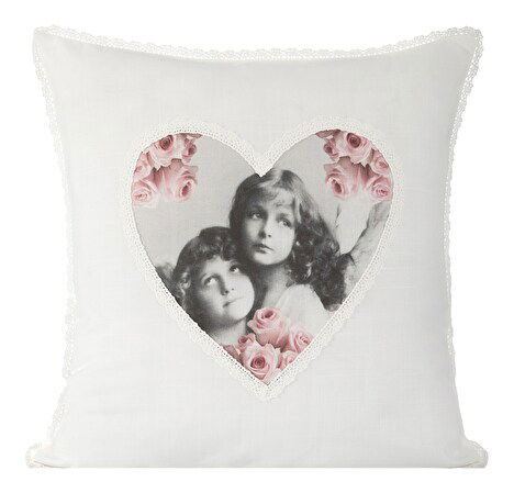 Ozdobný vankúš 45X45 cm Maddie 1 (biela) (1 ks)