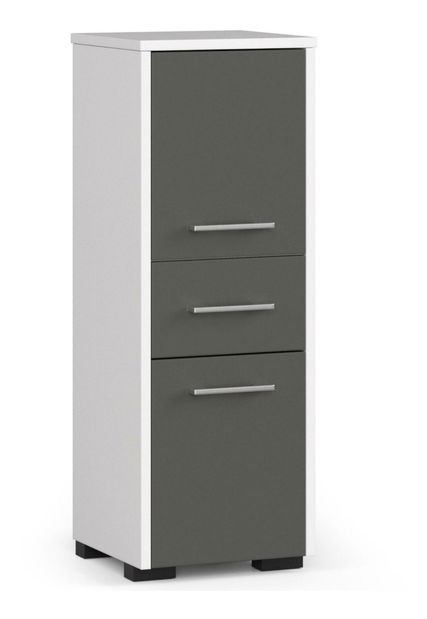 Kúpeľňová skrinka Farid TYP6 (biela + sivá)