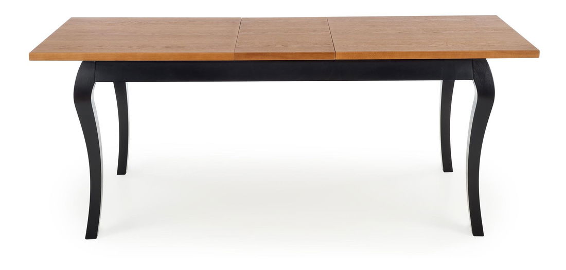 Masă de sufragerie Windsurfing (stejar închis + negru)