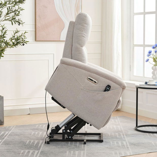 Pozícionáló fotel Tesalureza (krém)