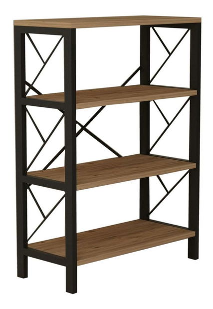 Regál Symbol (atlantická borovica + čierna)