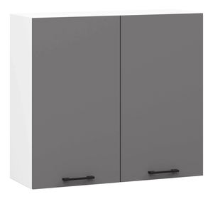 Dulap de bucătărie superior Organo W 80 (alb + grafit)