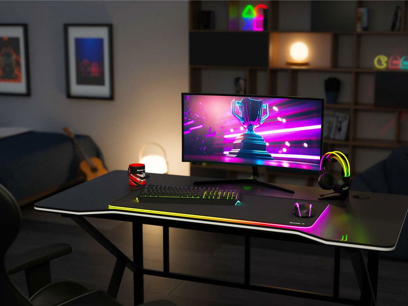 PC asztal Hyperion 1.6 (fekete)