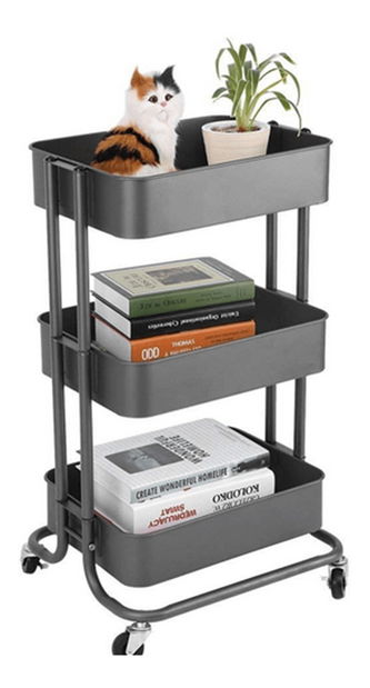 Tálalókocsi Ruelin (sötétszürke) *kiárusítás