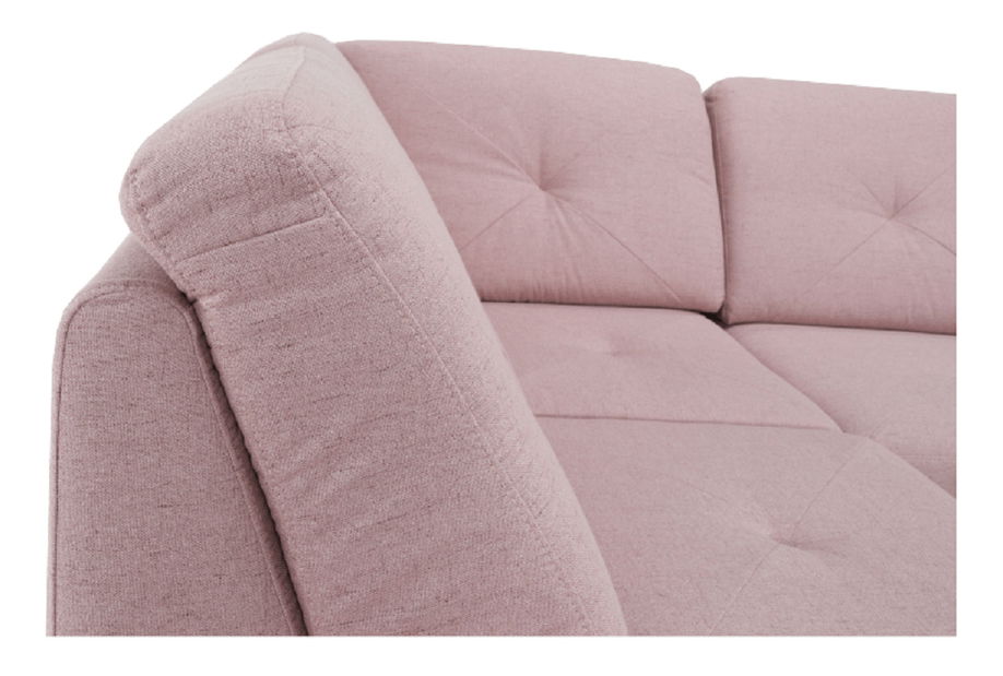 Sarokkanapé Prada (púder rózsaszín) (B)