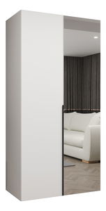 Dulap de haine 100 cm Alice 2 (alb + Negru)