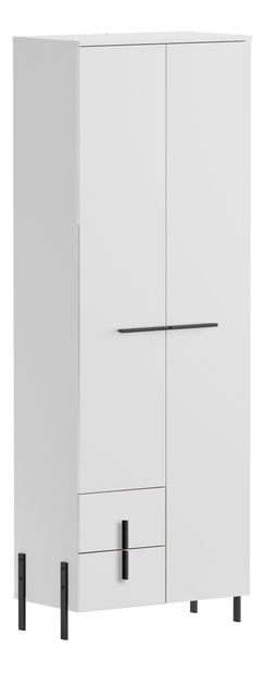 Ruhásszekrény Jarama S01 (fehér + magasfényű fehér)