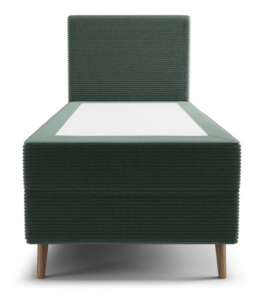 Jednolôžková posteľ 80 cm Napoli Bonell (zelená) (s roštom, s úl. priestorom)