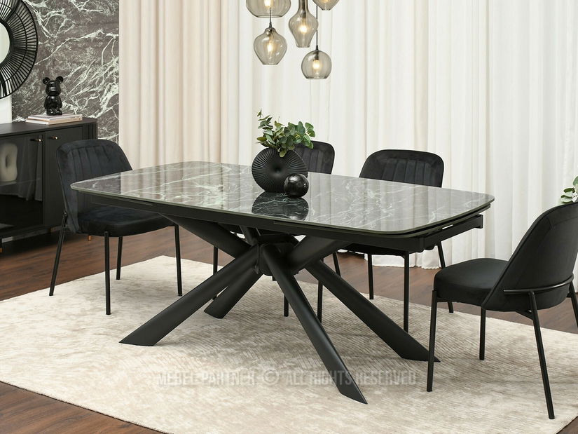 Masă sufragerie Deportaron (verde + negru)