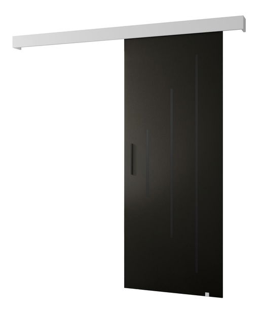 Uși culisante 80 cm Slavdro 3 (negru mat + alb mat)