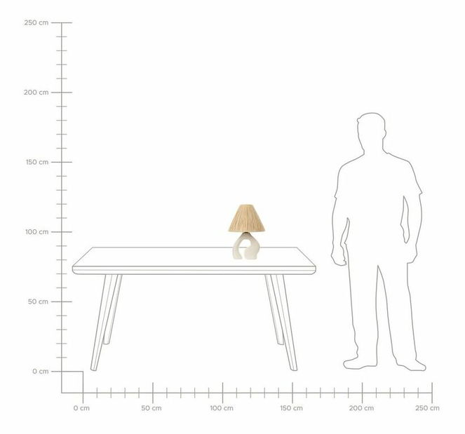 Asztali lámpa Borja (fehér)