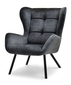 Fotoliu de design Norweien (grafit + auriu)