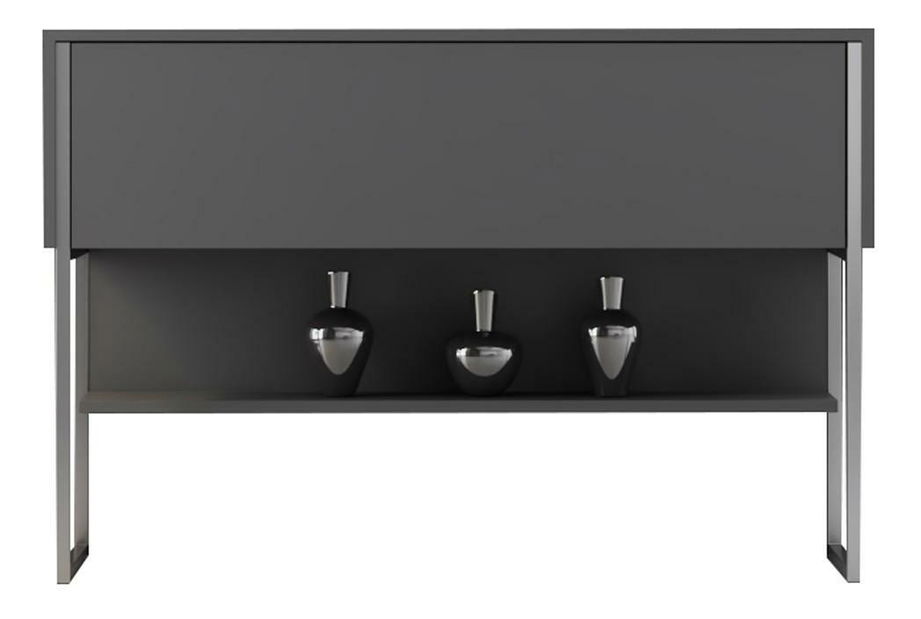 Konzolni stolić Luna 4 (srebrna + antracit)