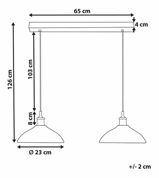 Viseća svjetiljka Cheza (crna)