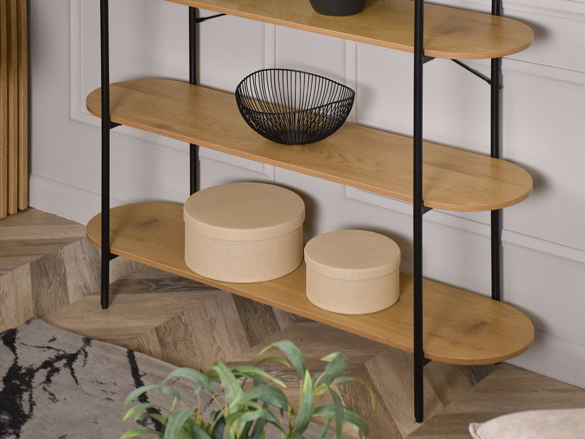 Raft Linde (stejar + negru)