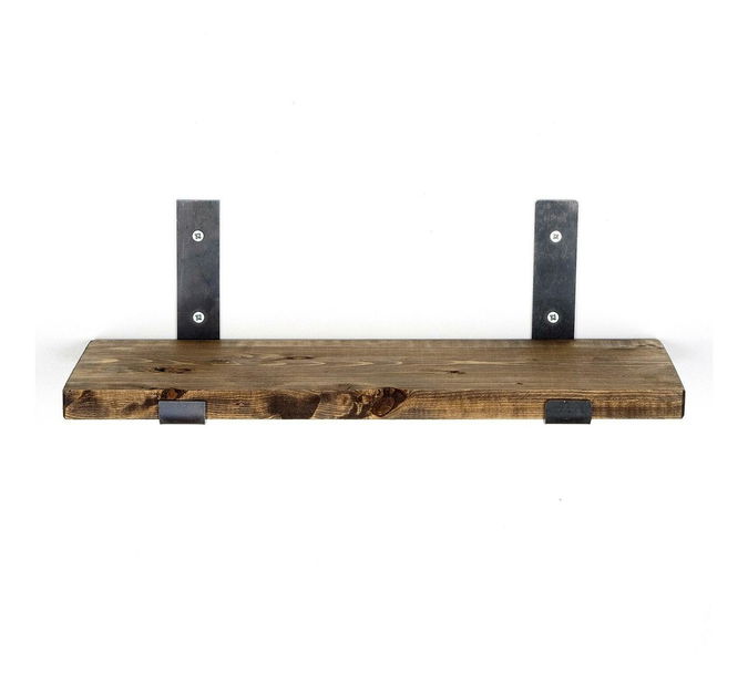 Raft decorativ de perete Dupone 10 (Nuc + negru) 