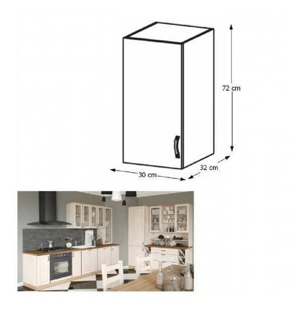 Dulap superior de bucătărie G30L Regnar