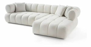 Rohová sedačka Petronel (biela) (P)