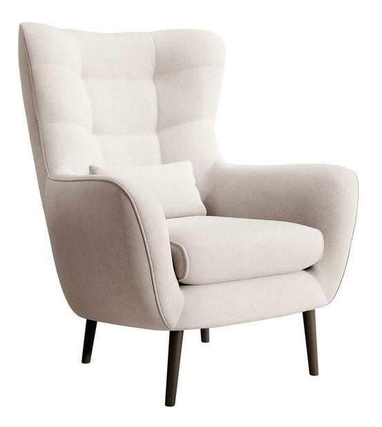 Fotel lábtartóval Veneza VZ1 (krém + fekete)