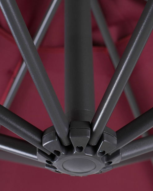Umbrelă de grădină 300 cm RAVONA (metal) (roșu închis)